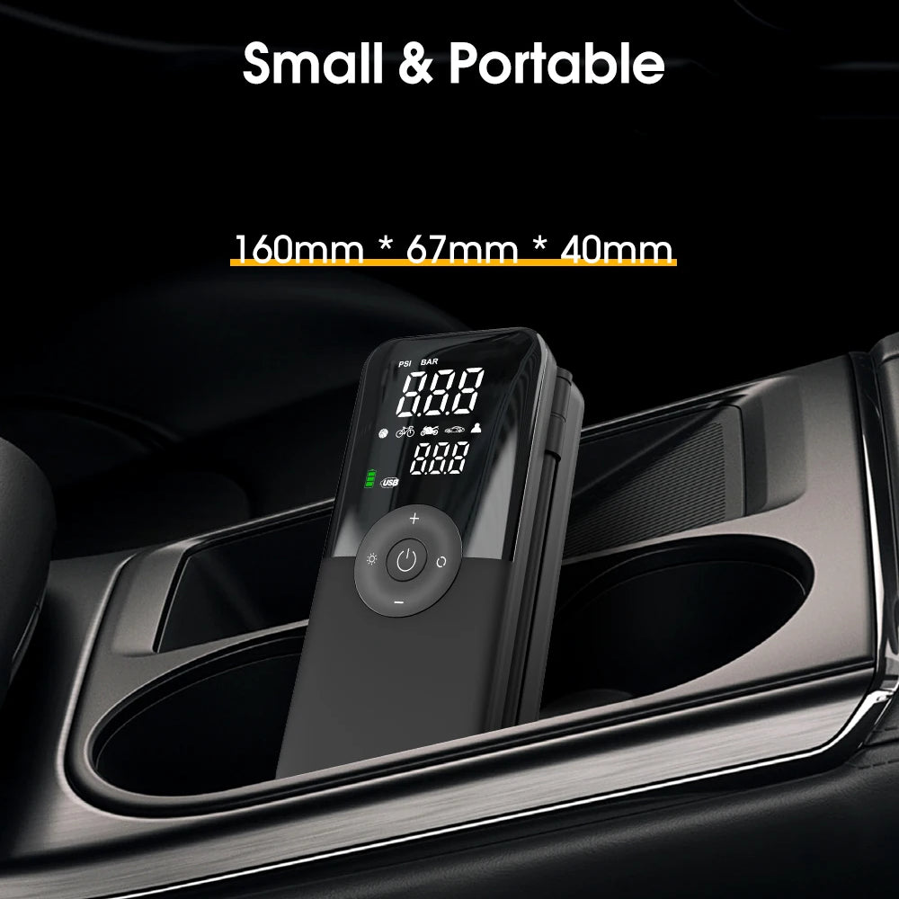 PORTABLE TYRE PUMP and POWER BANK (UNIVERSAL)