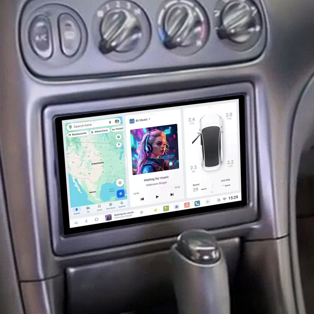 7" TOUCH SCREEN RADIO for VT VX VU (2 DIN KIT) - HOLDCOM AUTO PARTS