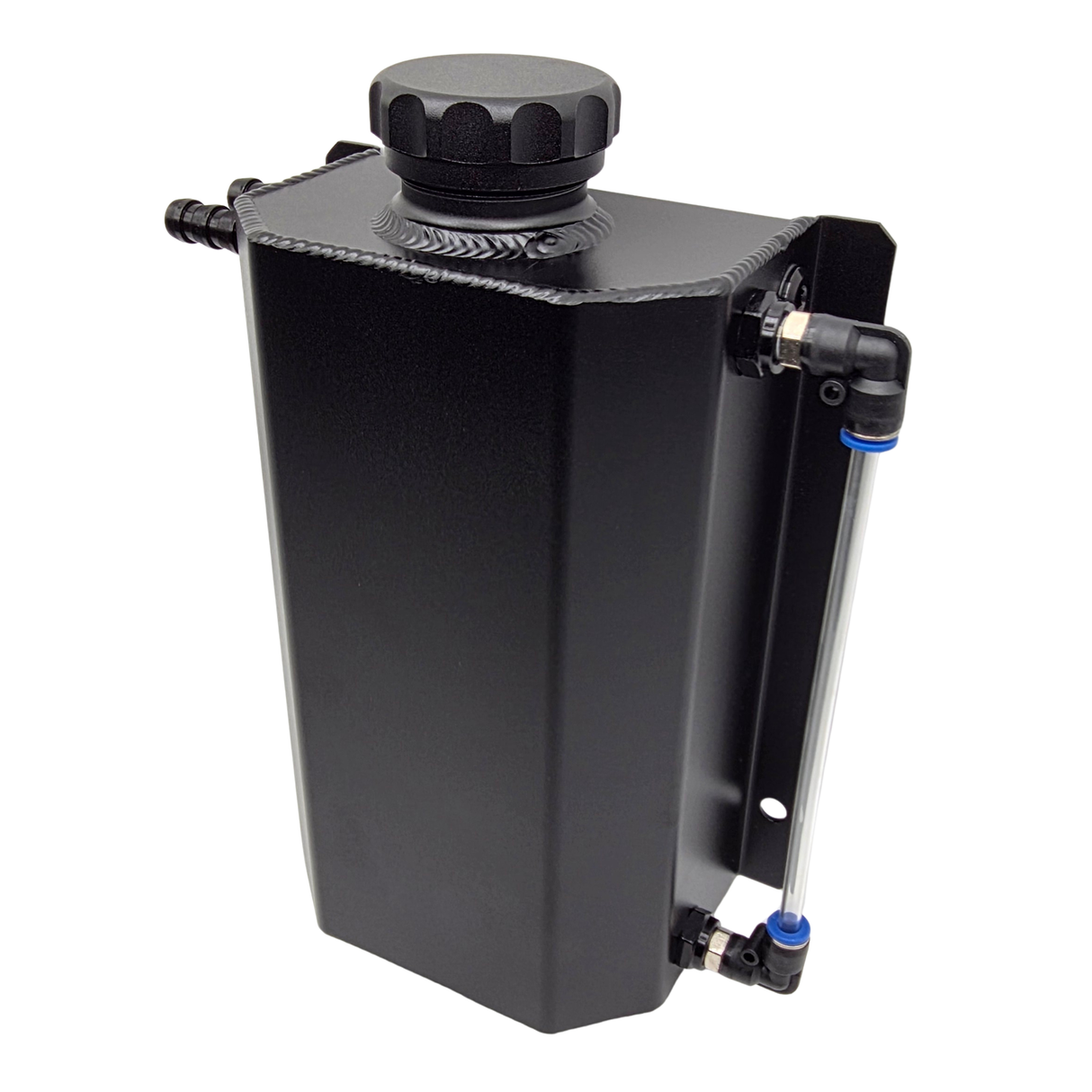 BLACK ALUMINIUM COOLANT RESERVOIR BOTTLE (UNIVERSAL)