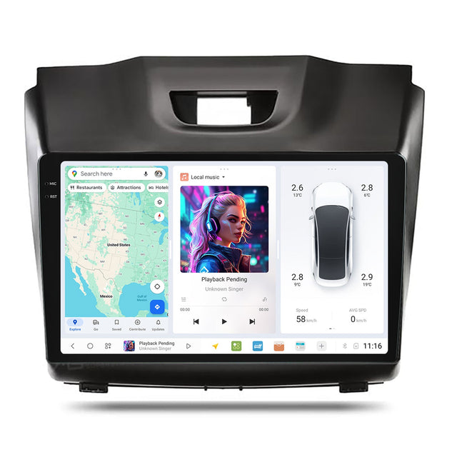 9.5" TOUCH SCREEN RADIO for COLORADO and D - MAX - HOLDCOM AUTO PARTS