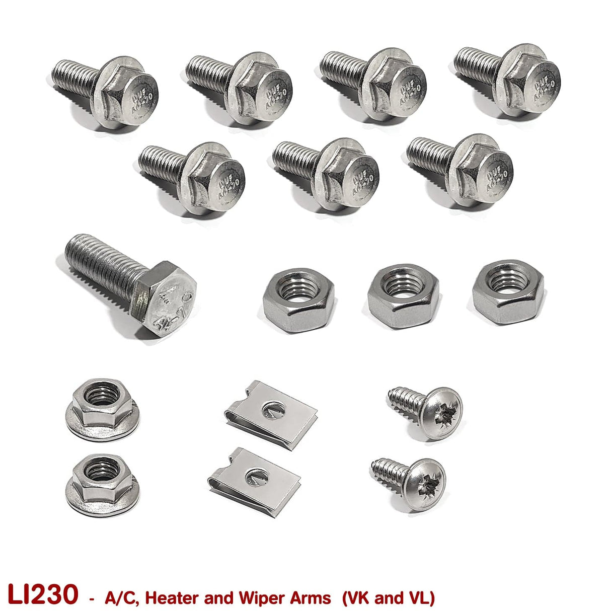 AIR CONDITIONER, HEATER and WIPER ARM FASTENERS for VK VL - HOLDCOM AUTO PARTS