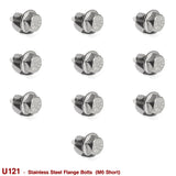 FLANGE BOLTS M6 SHORT (STAINLESS STEEL) - HOLDCOM AUTO PARTS