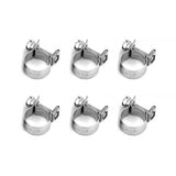 FUEL INJECTOR HOSE CLAMPS x 6 - HOLDCOM AUTO PARTS
