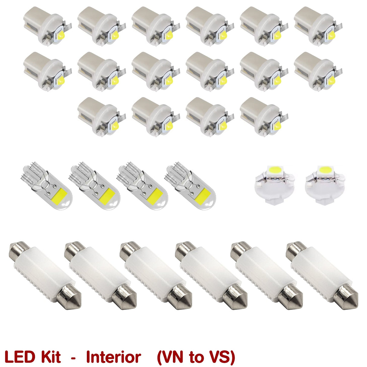 INTERIOR LED GLOBE KIT for VN VP VR VS - HOLDCOM AUTO PARTS