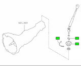 MANUAL SHIFTER RUBBER BOOT for VL + NISSAN (NOS) - HOLDCOM AUTO PARTS