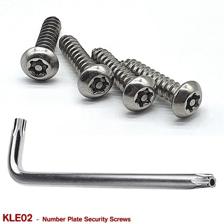 NUMBER PLATE SECURITY SCREWS for VB VC VH VK VL VN VP VQ VR VS VT VX VU VY VZ - HOLDCOM AUTO PARTS