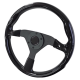 STEERING WHEEL (GLOSS BLACK) - HOLDCOM AUTO PARTS