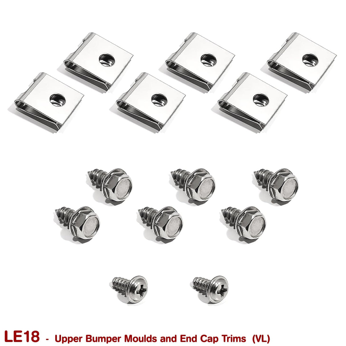 UPPER BUMPER MOULD and END CAP FASTENERS for VL - HOLDCOM AUTO PARTS